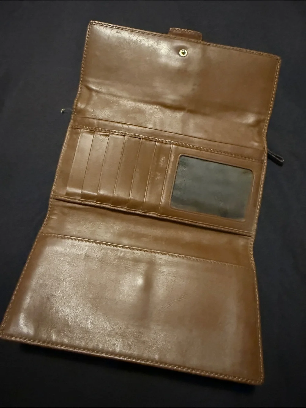 Coach Wallet - Vintage - Preowned- signature C Silver Buckle